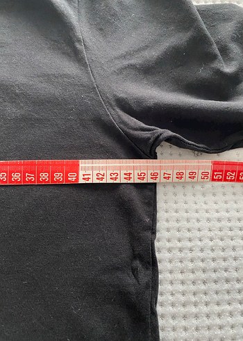 Siyah Baskılı kadın ve Erkek tshirt takım - Görsel 7