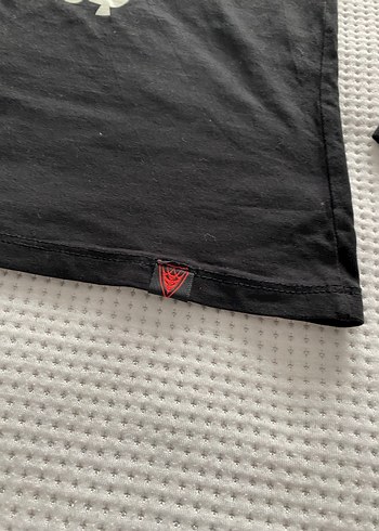 Siyah Baskılı kadın ve Erkek tshirt takım - Görsel 6