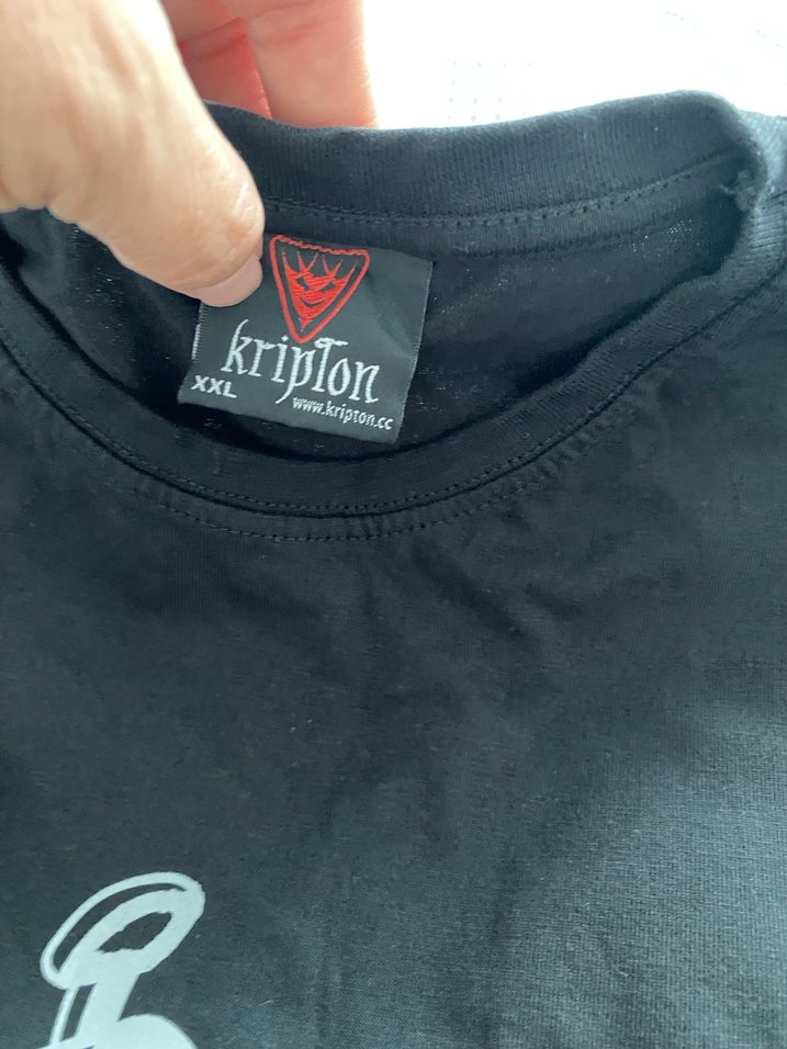 Siyah Baskılı kadın ve Erkek tshirt takım - Görsel 4