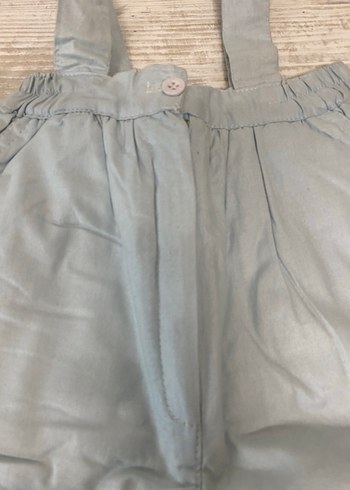 Elyaflı astarlı askılı bebek pantolonu - Görsel 3