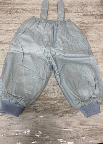 Elyaflı astarlı askılı bebek pantolonu - Görsel 7