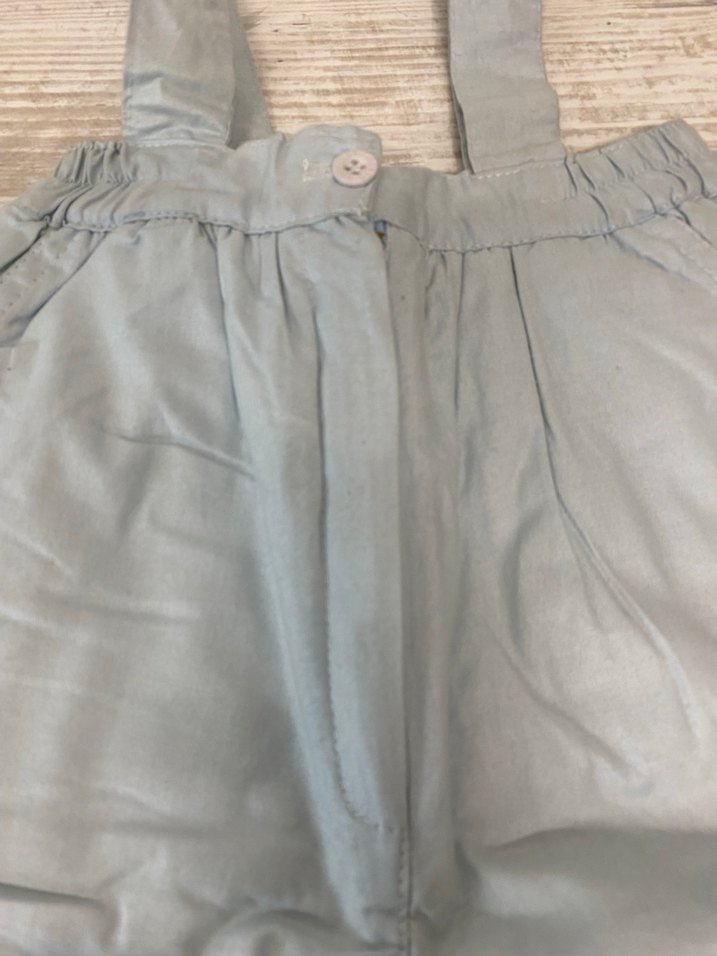 Elyaflı astarlı askılı bebek pantolonu - Görsel 3