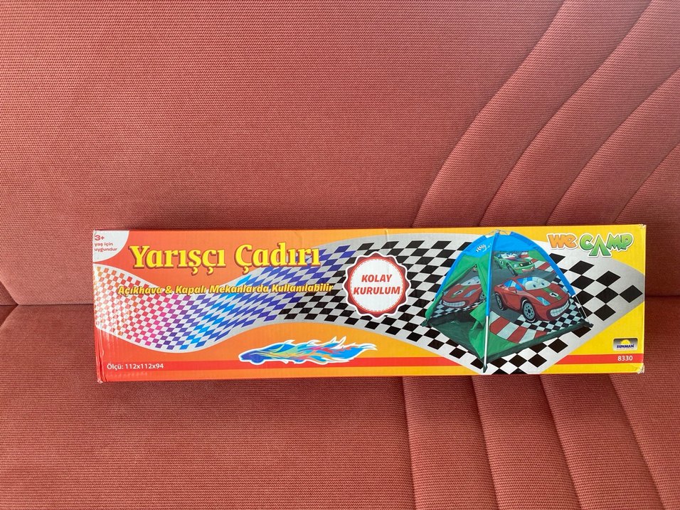 Çok Renkli Oyuncak Araba Çadırı - Görsel 3