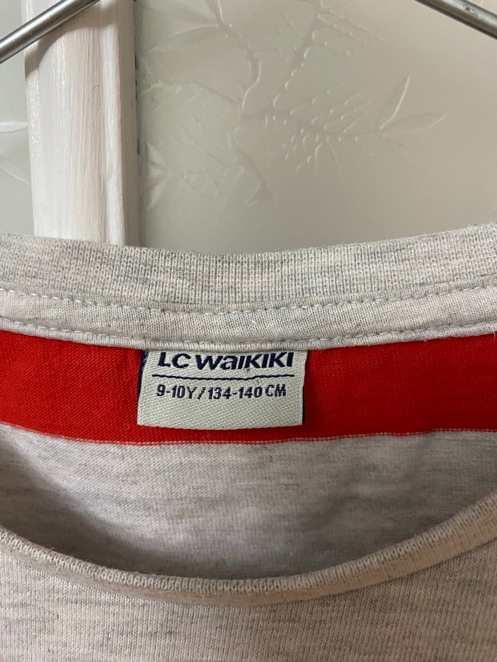 Kırmızı Çizgili Erkek Çocuk Sweatshirt - Görsel 2