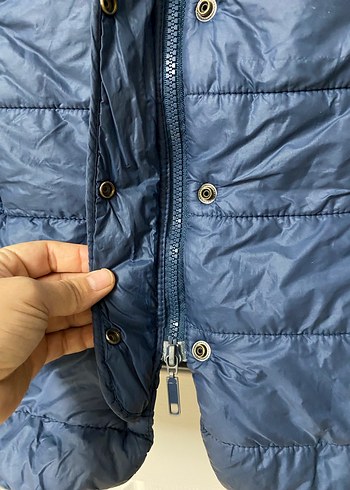 Fermuarlı 38 beden  Lacivert Kadın Kışlık Mont - Görsel 6