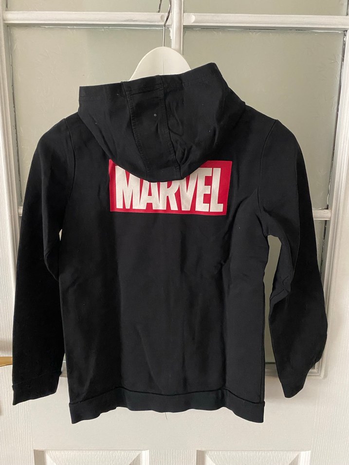 Kapüşonlu Siyah Erkek Çocuk Sweatshirt - Görsel 3