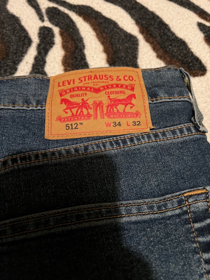 Levis 512 Koyu Mavi Denim Jean — görsel 3/4