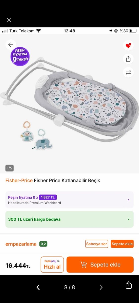 Beyaz Pastel Bebek Beşiği - Görsel 2