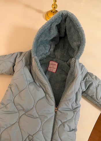 Gri Bebek Kayak Tulumu Fermuarlı Kapüşonlu - Görsel 3