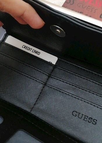 Guess Siyah Deri Kadın Cüzdan - Görsel 4