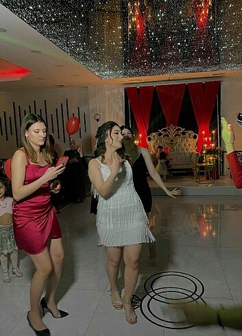 m Beden beyaz Renk Püsküllü after parti# dış çekim# kına,bride tobee #doğum günü pa
