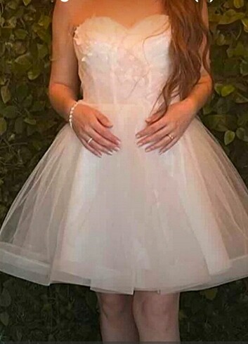 Tasarımcı Mini gelinlik ,after parti elbisesi ,bride tobee