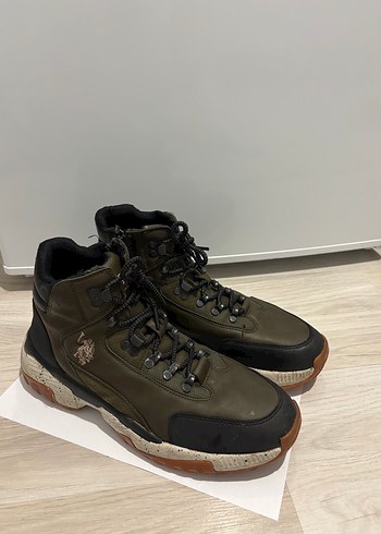 U.S Polo Assn. Haki Deri Bagcikli Outdoor Bot