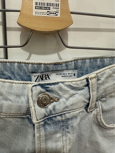 xs Beden mavi Renk Zara jean şort