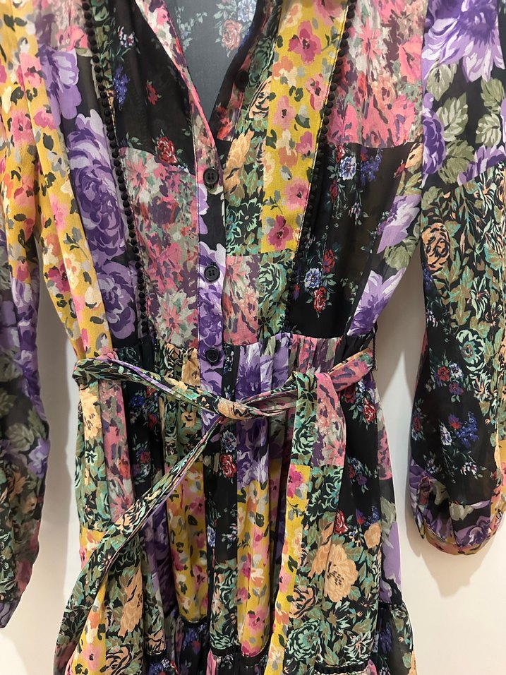 Zara şifon elbise - Görsel 3