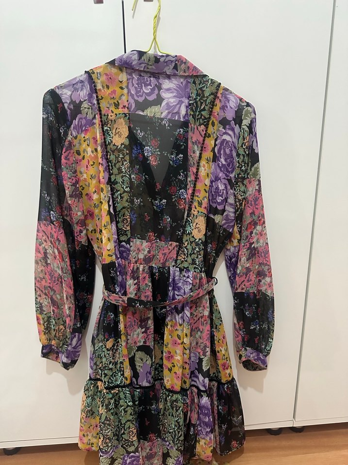 Zara şifon elbise - Görsel 5