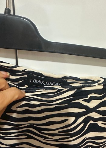 Zebra Desenli Pilili Uzun Midi Etek - Görsel 4