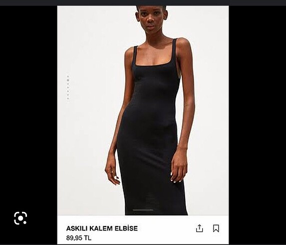 Zara kalem elbise