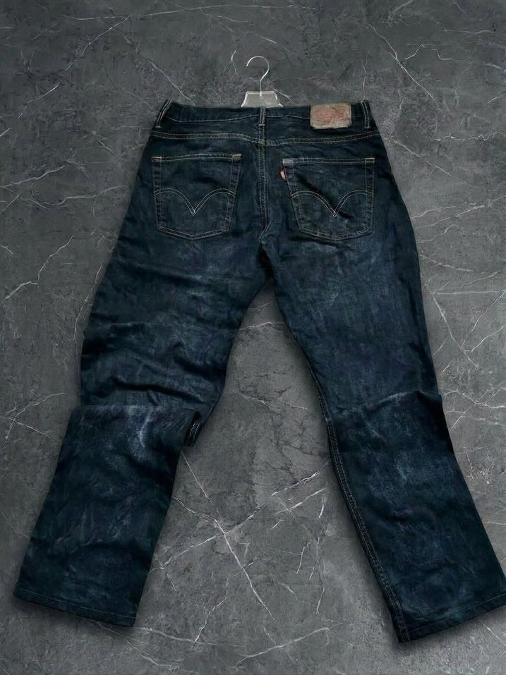 Orjinal levi's 507 Vintage Dark Blue Jean — görsel 3/3