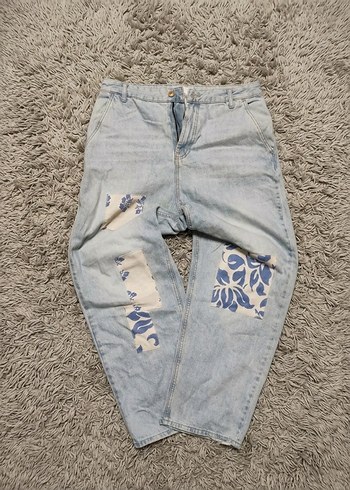 Bershka Wide Leg Denim Jean