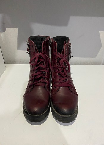 Diğer Bordo Deri Bagcikli Bot