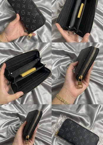 Louis Vuitton Siyah Monogramli Uzun Cuzdan
