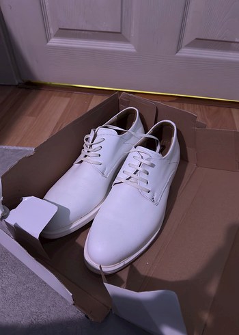 inci Beyaz Minimalist Erkek Klasik Ayakkabi