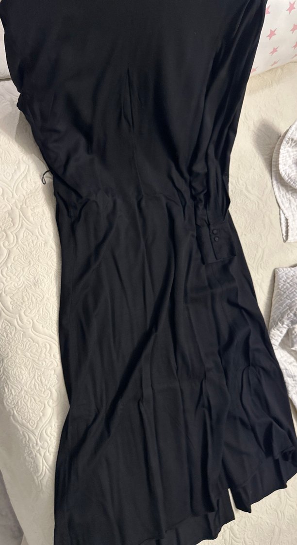 Siyah Uzun Gömlek Elbise H&M — görsel 4/5