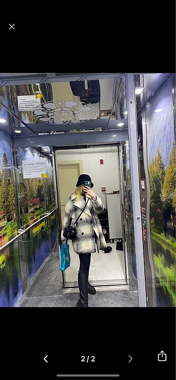 Stradivarius Gri kaban