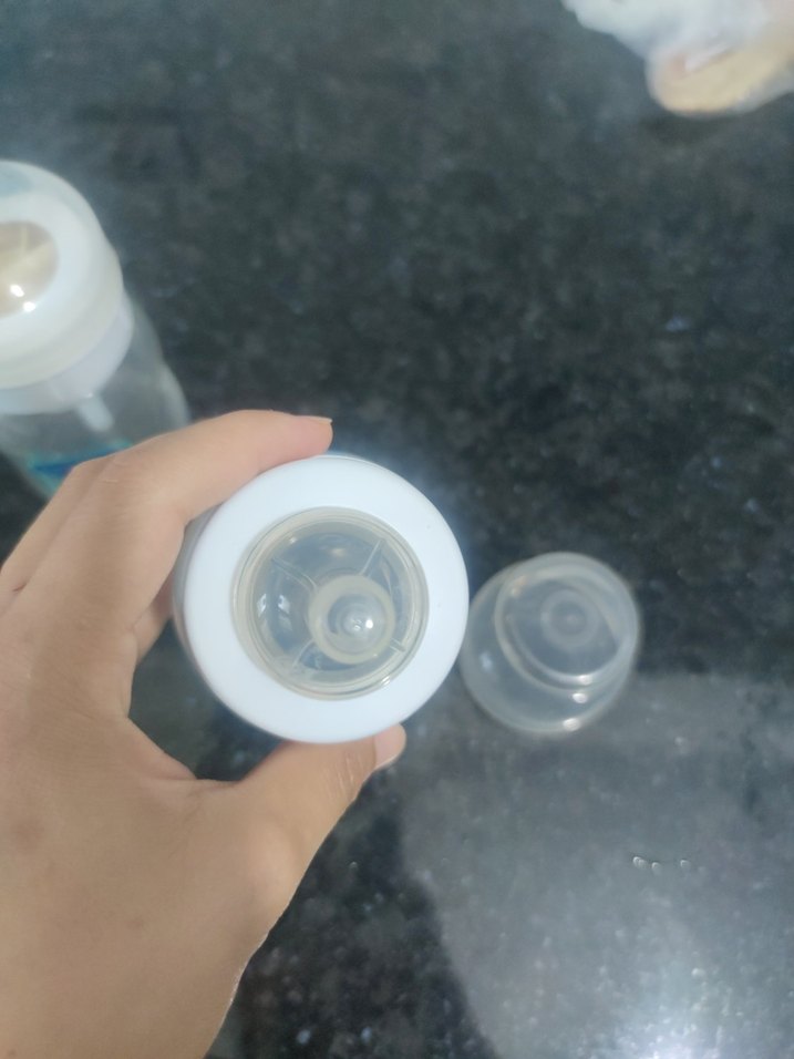 Bebek Biberonu Beyaz-Gri - Görsel 2