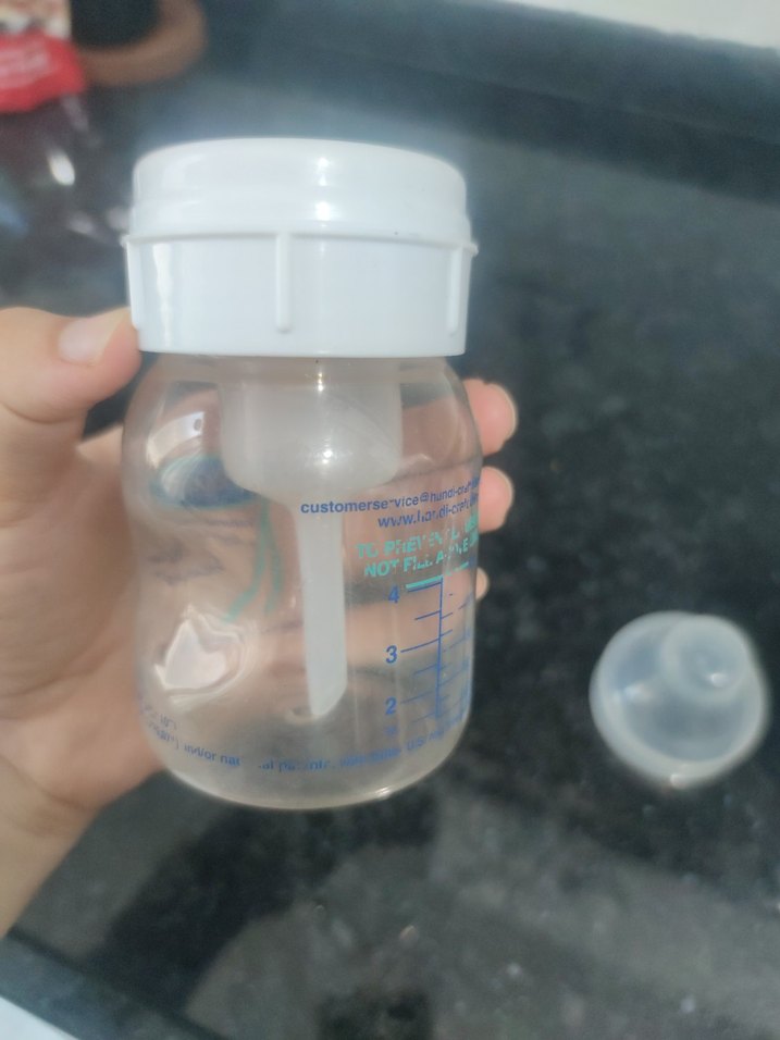 Bebek Biberonu Beyaz-Gri - Görsel 4