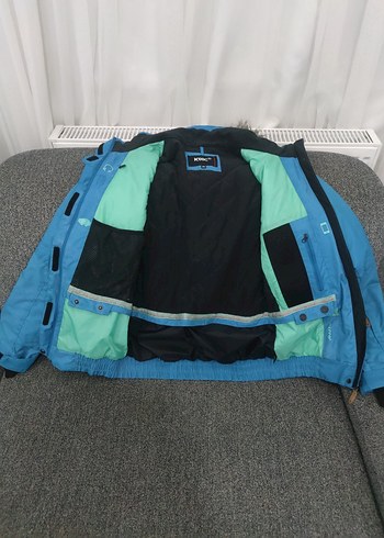 Mavi Kemerli Kış ve kayak Montu - Görsel 2