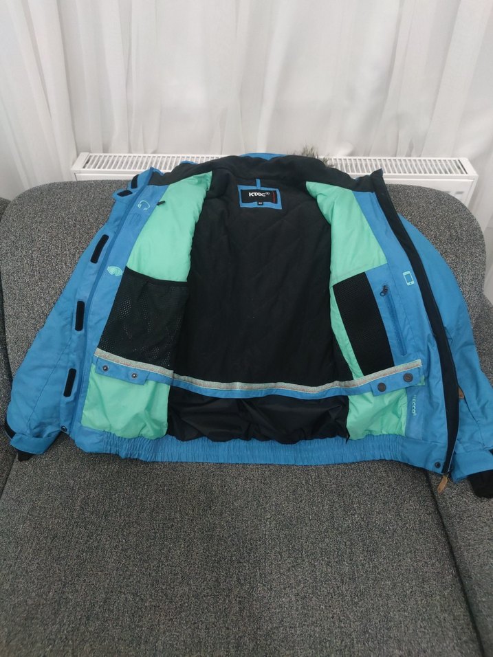 Mavi Kemerli Kış ve kayak Montu - Görsel 2