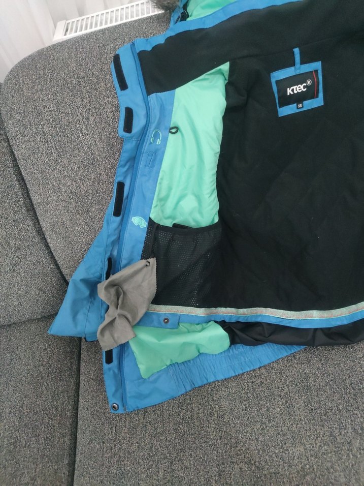 Mavi Kemerli Kış ve kayak Montu - Görsel 4