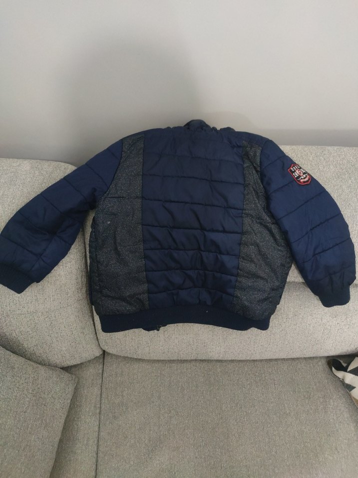 Erkek Çocuk Lacivert Kapitone Mont - Görsel 3