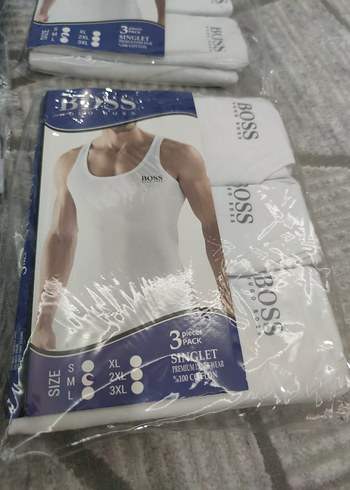 Erkek Beyaz Baskılı Atlet - Görsel 12