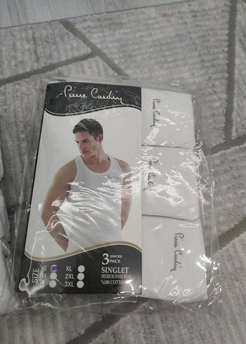 Erkek Beyaz Baskılı Atlet - Görsel 7