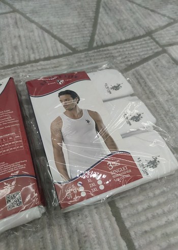 Erkek Beyaz Baskılı Atlet - Görsel 8