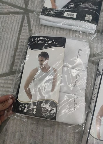 Erkek Beyaz Baskılı Atlet - Görsel 11