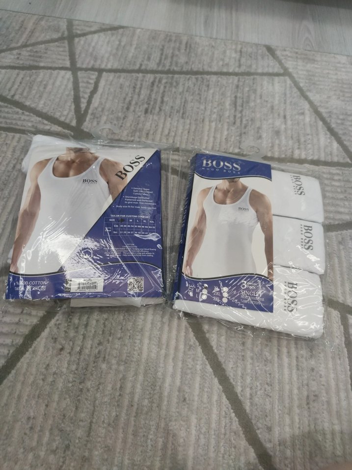 Erkek Beyaz Baskılı Atlet - Görsel 5