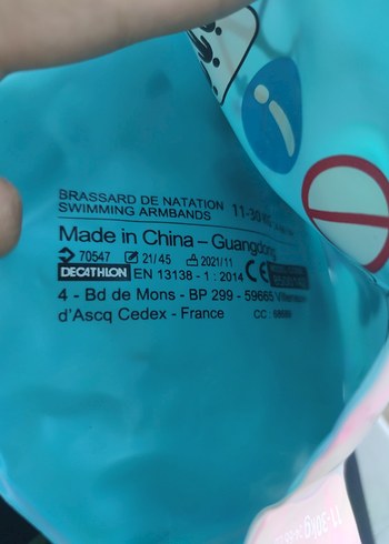 Bebek Desenli Mini Şişme Kolluklar - Görsel 4