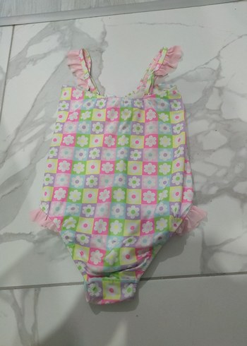 Kız Çocuk Pastel Renkli Desenli Mayo - Görsel 5