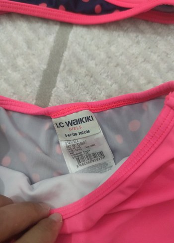 Kız Çocuk Puanlı Bikini ve Etek - Görsel 4