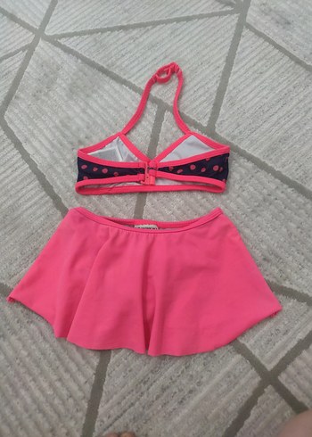 Kız Çocuk Puanlı Bikini ve Etek - Görsel 3
