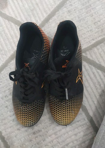 Erkek Turuncu Yılan Desenli Futbol Ayakkabısı - Görsel 4