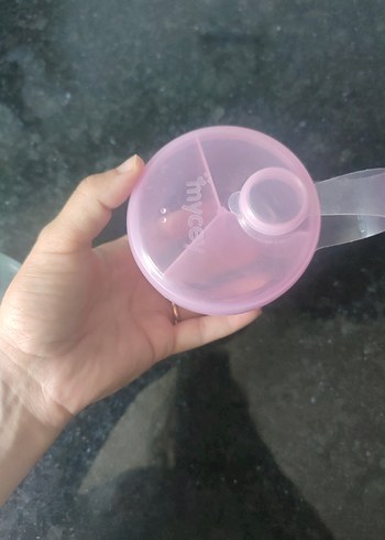 Pembe Bebek Biberonu ve Kapaklı Saklama Kabı - Görsel 6