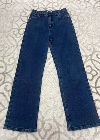 Lacoste Koyu Mavi Yuksek Bel Denim Jean