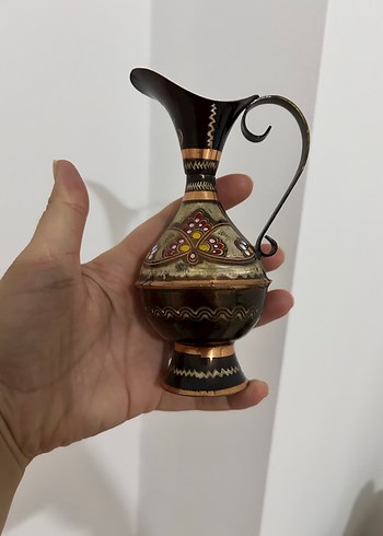 Beden Renkli Desenli Karanlık Vazo