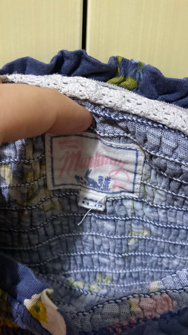 Mavi Çiçekli Bahçıvan pantolon - Görsel 2