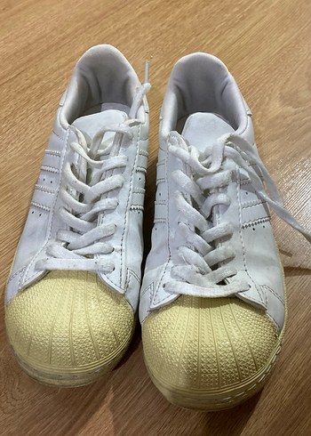 Beyaz Kadın Spor Ayakkabı - Düz Taban - Görsel 3